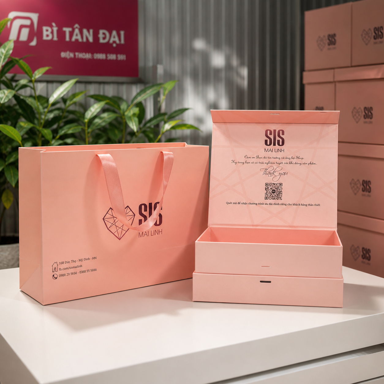 Bộ hộp cứng và túi SIS