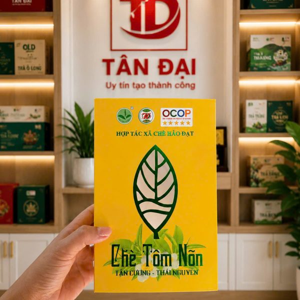 Hộp giấy đựng trà "chè Tôm Nõn"